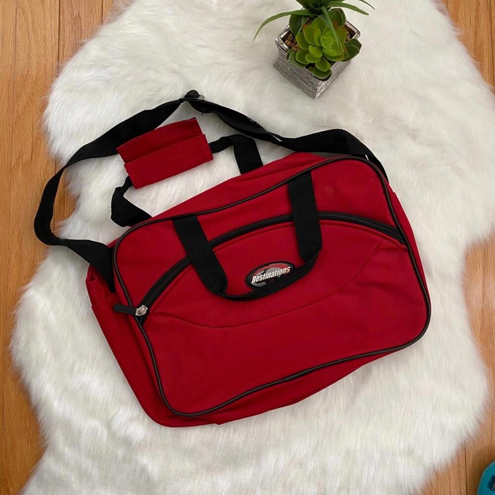 Red Destinations Travel Duffel Bag